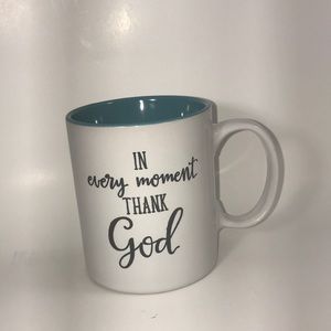 Inspirational coffee mug white with Mauve color
